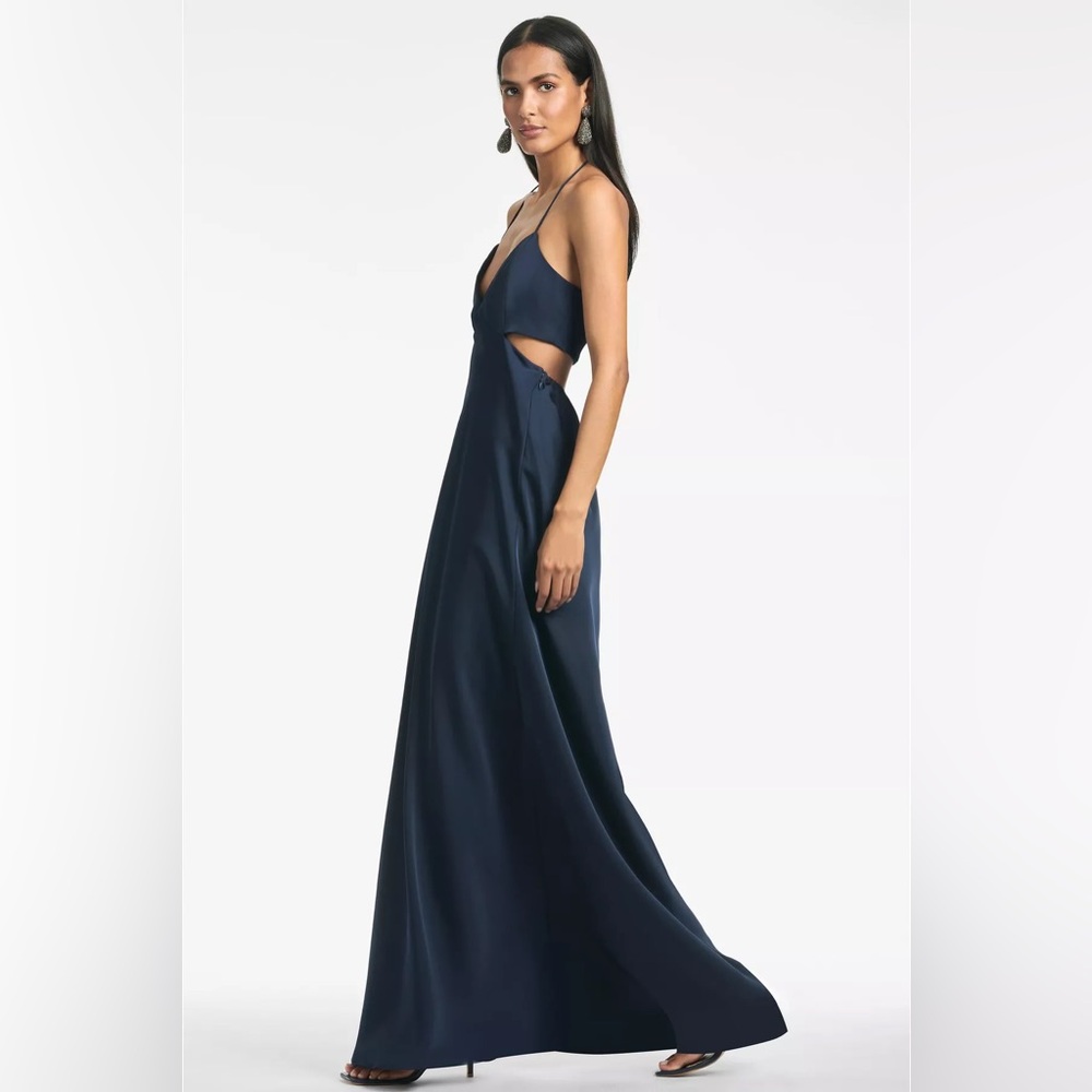 NWT Sachin & Babi navy Alexandra gown - Picture 2 of 6